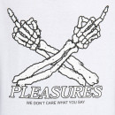 Koszulka męska PLEASURES Don't Care T-shirt P23SP051-WHITE