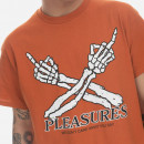 Koszulka męska PLEASURES Don't Care T-shirt P23SP051-ORANGE