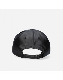 Czapka PLEASURES Debossed Vegan Leather P23SP070-BLACK