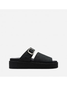 Klapki damskie Clarks Originals Crepe Slide Black Nubuck 26172567