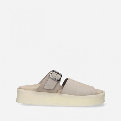 Klapki damskie Clarks Originals Crepe Slide Sand Suede 26172568