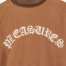 Bluza męska PLEASURES Mars Sherpa Crewneck P23SP019-BROWN