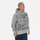 Bluza męska PLEASURES Choices Hoodie Heather P23SP021-GREY