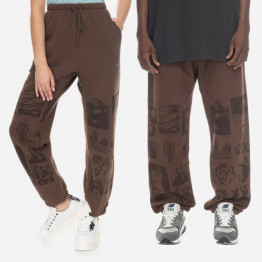 Spodnie PLEASURES Choices Sweatpant P23SP041-BROWN