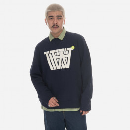 Bluza męska Wood Wood Tye badge Logo Sweatshirt 10255603-2424 NAVY