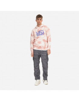 Bluza HUF Broadcast Tiedye Hoodie PF00386 CORAL