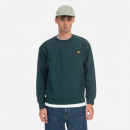 Bluza męska Carhartt WIP American Script Sweat I025475 BOTANIC/GOLD