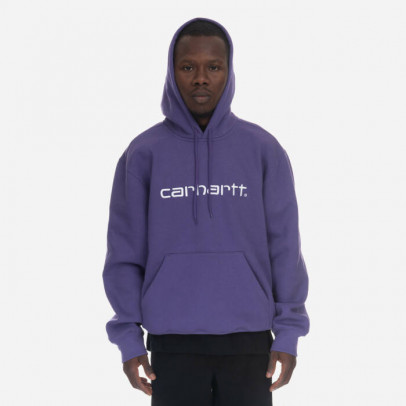 Bluza męska Carhartt WIP Hooded Carhartt Sweat I030230 ARRENGA/WHITE