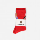 Skarpety A Bathing Ape Shark Socks 001SOI801007M RED