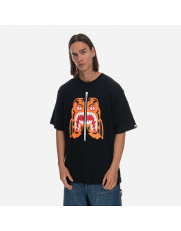 Koszulka męska A Bathing Ape Tiger Relaxed Tee 001CSI801012M BLACK