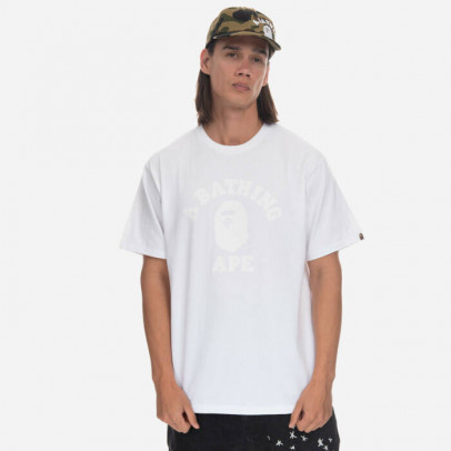 Koszulka męska A Bathing Ape Collage Tee 001TEI701010M WHITE