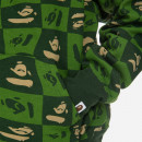 Bluza męska A Bathing Ape Bape Distortion Shark Relaxed Fit Full Zip Hoodie 001ZPI801002M GREEN