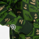 Bluza męska A Bathing Ape Bape Distortion Shark Relaxed Fit Full Zip Hoodie 001ZPI801002M GREEN