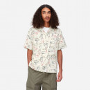 Koszula męska Carhartt WIP S/S Sumor Shirt I031661 OUTLINE PRINT/WAX