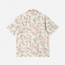 Koszula męska Carhartt WIP S/S Sumor Shirt I031661 OUTLINE PRINT/WAX