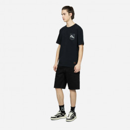 Szorty męskie Evisu Samurai & Seawave Embroidery Denim Short 2ESHTM3DS172XXCS BLACK