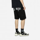 Szorty męskie Evisu Samurai & Seawave Embroidery Denim Short 2ESHTM3DS172XXCS BLACK