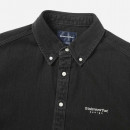 Koszula męska thisisneverthat Washed Denim S/S Shirt TN231DSHTS01 BLACK