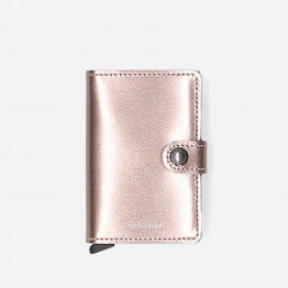 Portfel Secrid Miniwallet Metallic MMe-Champagne-Brown