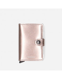 Portfel Secrid Miniwallet Metallic MMe-Champagne-Brown