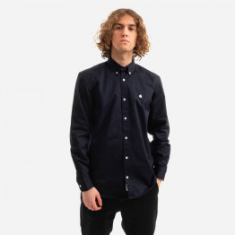 Koszula carhartt Madison Shirt I023339 DARK NAVY/WHITE