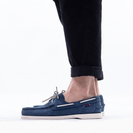 Mokasyny Sebago Docksides Portland Nubuck 7000GA0 Blue Navy