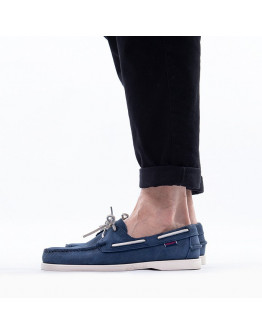 Mokasyny Sebago Docksides Portland Nubuck 7000GA0 Blue Navy