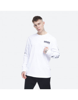 Koszulka męska Wood Wood Peter Longsleeve 12025402-2334 BRIGHT WHITE