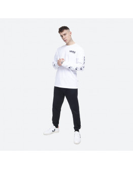 Koszulka męska Wood Wood Peter Longsleeve 12025402-2334 BRIGHT WHITE