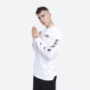 Koszulka męska Wood Wood Peter Longsleeve 12025402-2334 BRIGHT WHITE