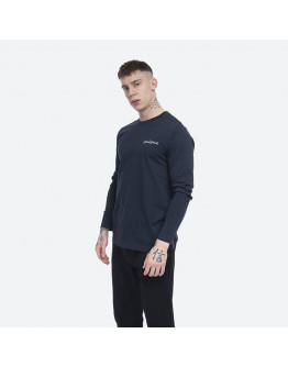 Koszulka męska Wood Wood Peter Longsleeve 12045402-2491 NAVY