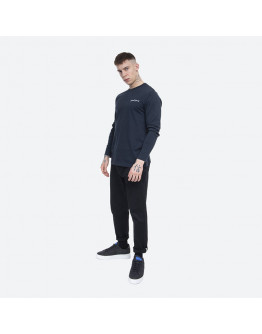 Koszulka męska Wood Wood Peter Longsleeve 12045402-2491 NAVY