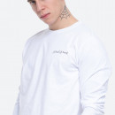 Koszulka męska Wood Wood Peter Longsleeve 12045402-2491 BRIGHT WHITE