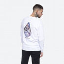 Koszulka męska Wood Wood Mark Paisley Long Sleeve 12115401-2489 Bright White