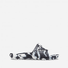 Klapki Crocs Classic Marbled Slide 206879 WHITE/BLACK