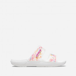 Crocs Classic Tie Dye Graphic Sandal 207283 MULTI/WHITE