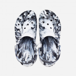 Crocs Platform Marbled Clog 207176 BLACK/WHITE