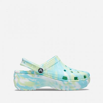 Crocs Platform Marbled Clog 207176 CELERY/MULTI