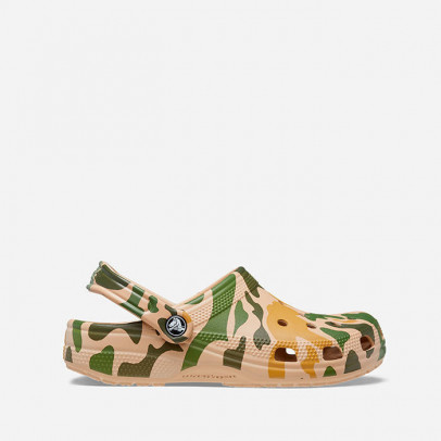 Klapki męskie Crocs Classic Printed Camo Clog 206454 CHAI/TAN