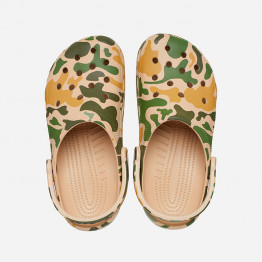 Klapki męskie Crocs Classic Printed Camo Clog 206454 CHAI/TAN