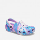 Klapki Crocs Classic Marbled Kids Clog 207464 WHITE/PINK