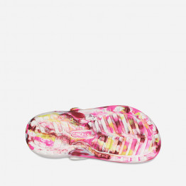 Klapki Crocs Classic Lined Marbled Clog 207773 ELECTRIC PINK/MULTI