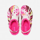 Klapki Crocs Classic Lined Marbled Clog 207773 ELECTRIC PINK/MULTI