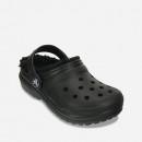 Klapki Crocs Classic Lined Clog Kids 207010 BLACK/BLACK