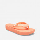 Klapki damskie Crocs Classic Platform Flip 207714 PAPAYA