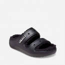 Klapki damskie Crocs Classic Cozzy Sandal 207446 BLACK/BLACK