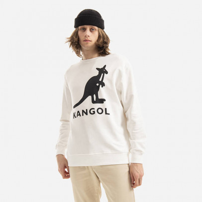 Bluza męska Kangol Crew Sweat Essential Unisex KLEU003 OFF WHITE