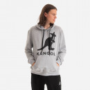 Bluza męska Kangol Hoodie Essential KLEU001 LIGHT GREY HEATHER