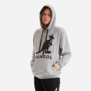 Bluza męska Kangol Hoodie Essential KLEU001 LIGHT GREY HEATHER