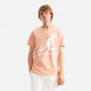 Koszulka męska Kangol T-Shirt Essential KLEU005 DUSTY ROSE